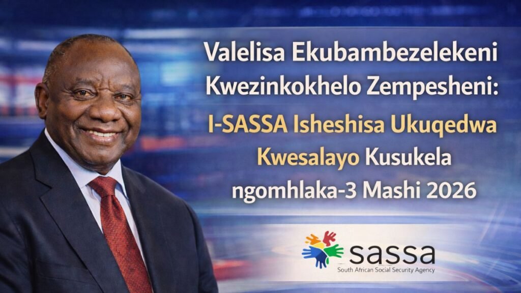 Valelisa Ekubambezelekeni Kwezinkokhelo Zempesheni: I-SASSA Isheshisa Ukuqedwa Kwesalayo Kusukela ngomhlaka-3 Mashi 2026