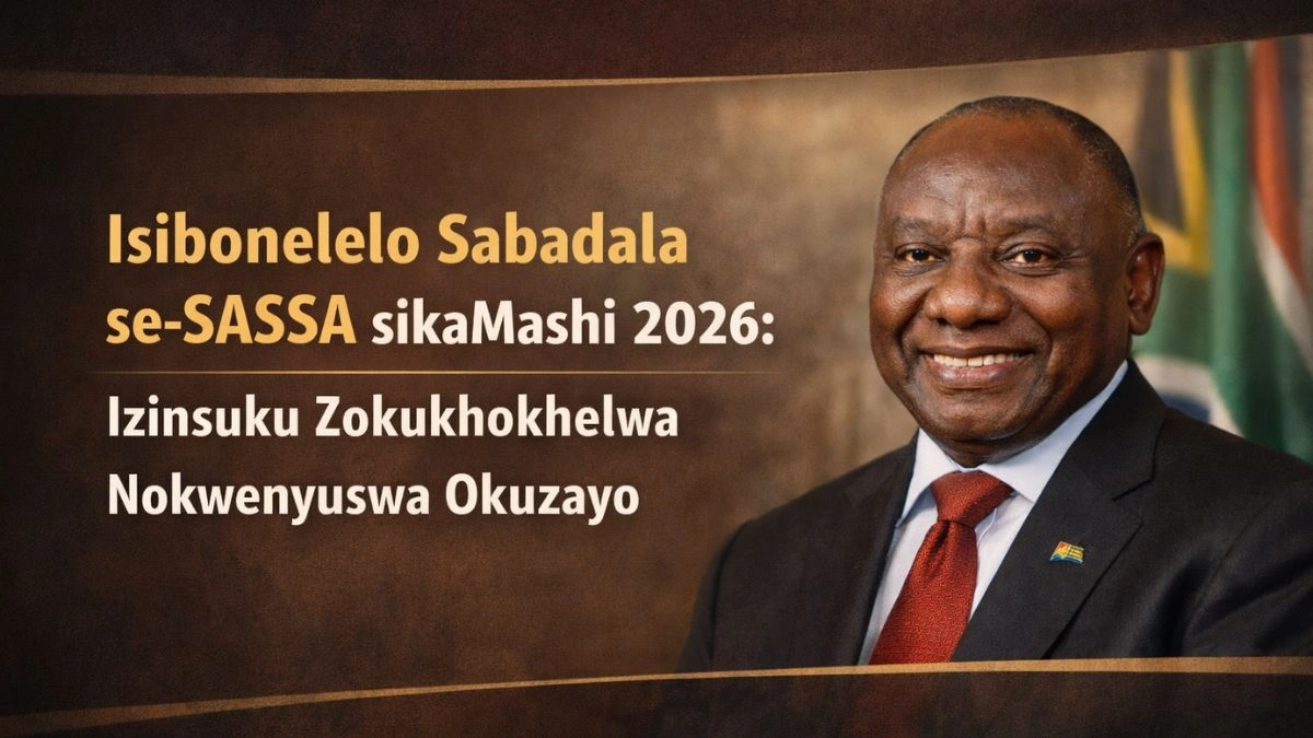 Isibonelelo Sabadala se-SASSA sikaMashi 2026: Izinsuku Zokukhokhelwa Nokwenyuswa Okuzayo