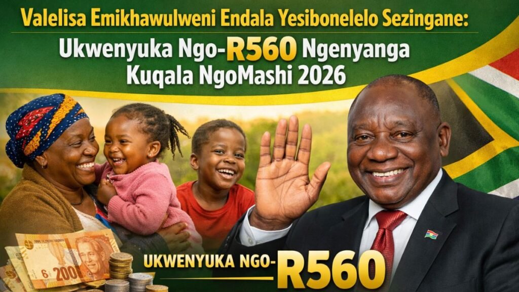 Valelisa Emikhawulweni Endala Yesibonelelo Sezingane: Ukwenyuka Ngo-R560 Ngenyanga Kuqala NgoMashi 2026