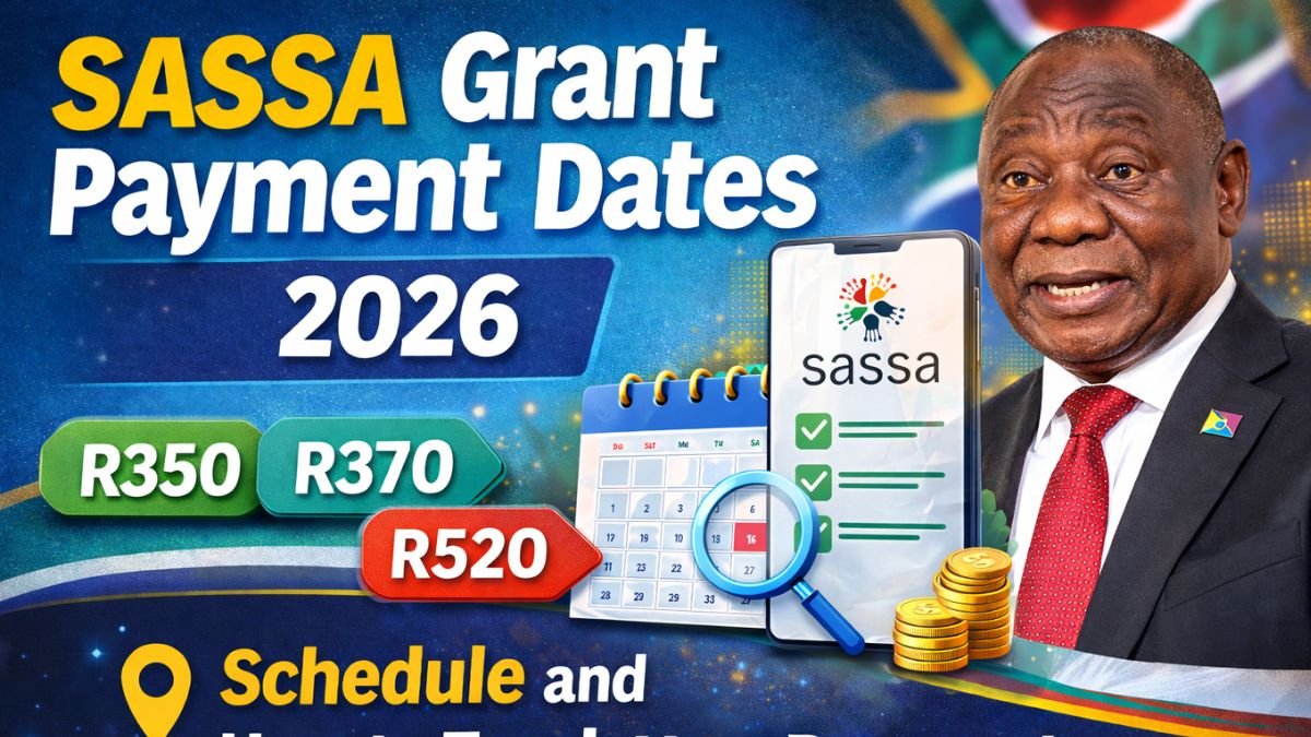 SASSA Grant Payment Dates 2026 - R350, R370 & R520 Schedule and How to Track Your Payment