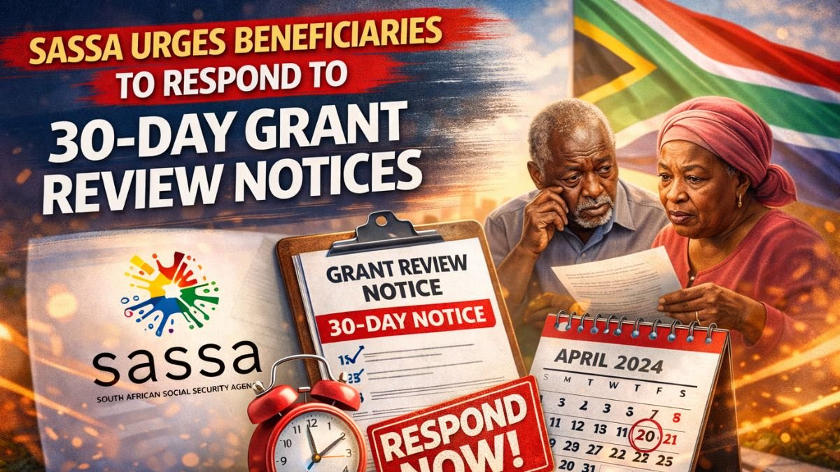 SASSA Urges Beneficiaries to Respond to 30-Day Grant Review Notices